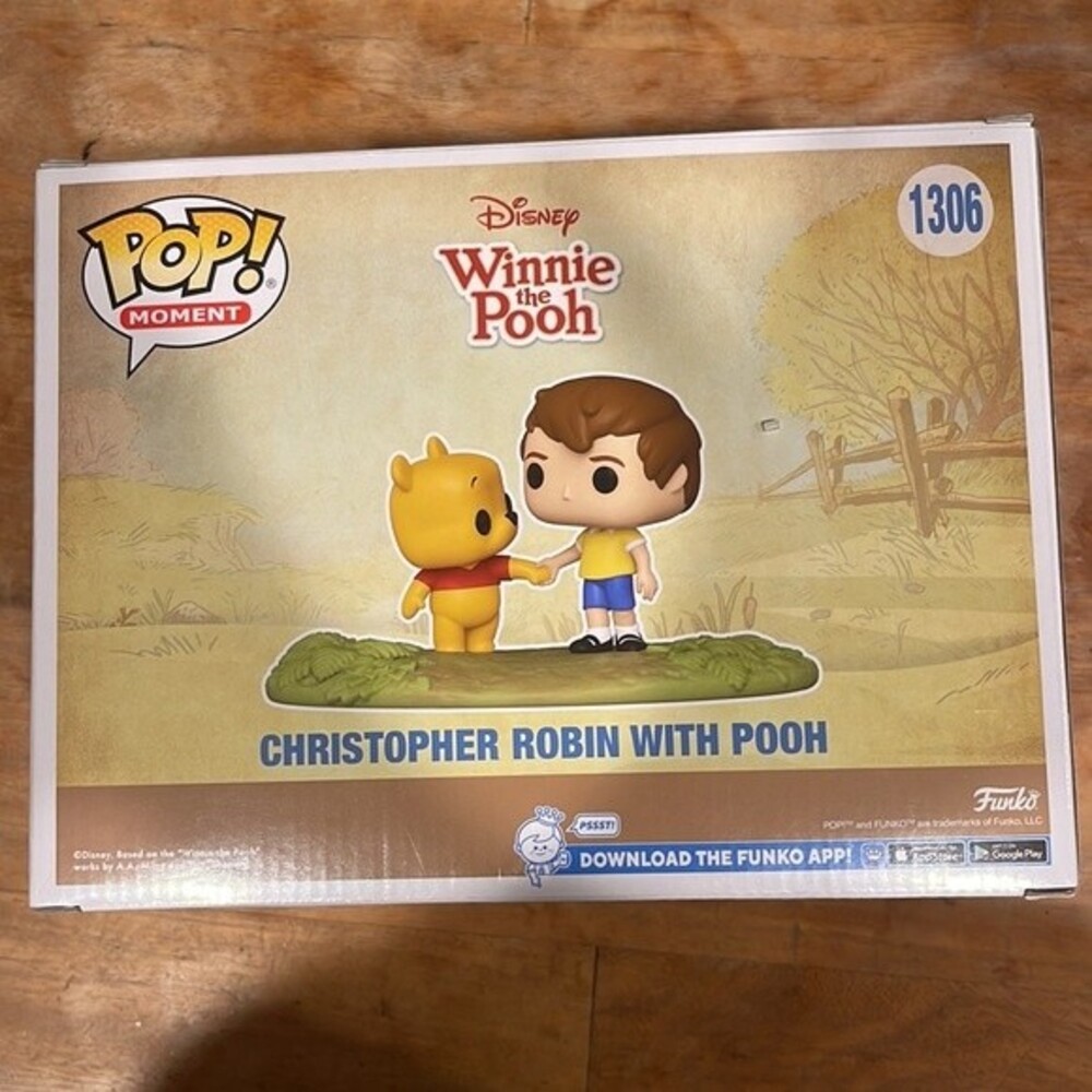 Funko Disney POP Moment Winnie the Pooh Christopher Robin with Pooh Vinyl Figure - Picture 7 of 7